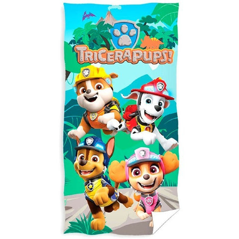 Paw Patrol Tricerapups Beach Towel 140x70cm