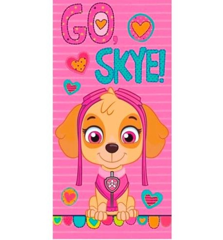 Paw Patrol Go Skye Beach Towel 140x70cm