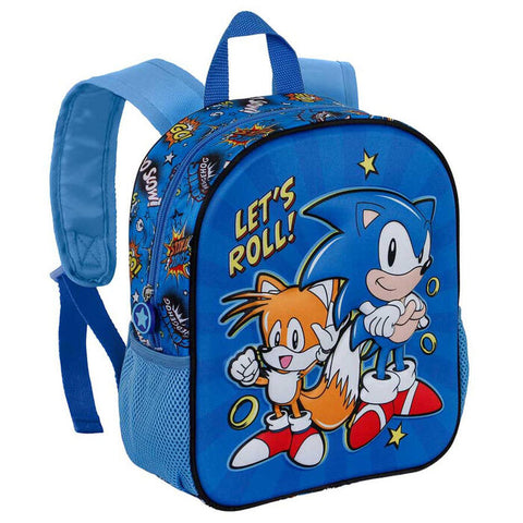 Sonic The Hedgehog Let's Roll 3D Backpack 31cm