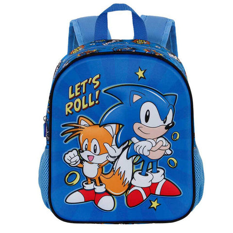 Sonic The Hedgehog Let's Roll 3D Backpack 31cm