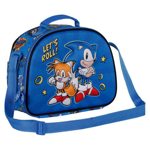 Sonic The Hedgehog Let's Roll 3D Lunch Bag