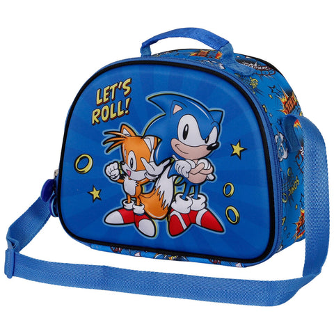 Sonic The Hedgehog Let's Roll 3D Lunch Bag