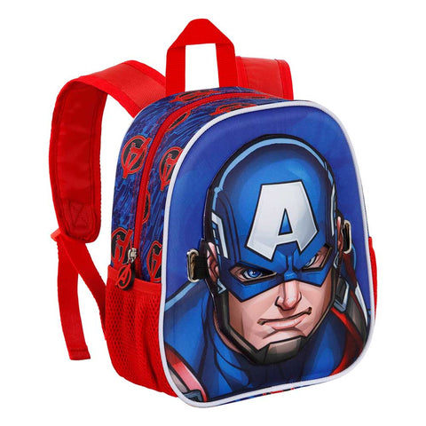 Marvel Captain America Backpack With Mask 27cm