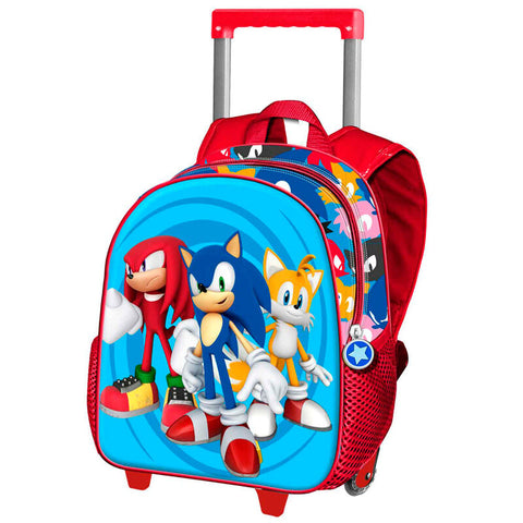 Sonic The Hedgehog Friends 3D Trolley Backpack 34cm