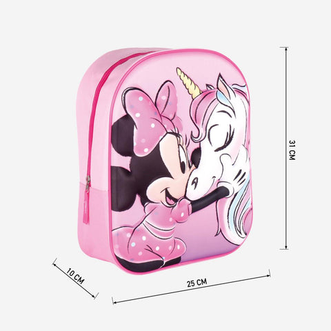 Disney Minnie Mouse & Unicorn 3D Backpack 31cm