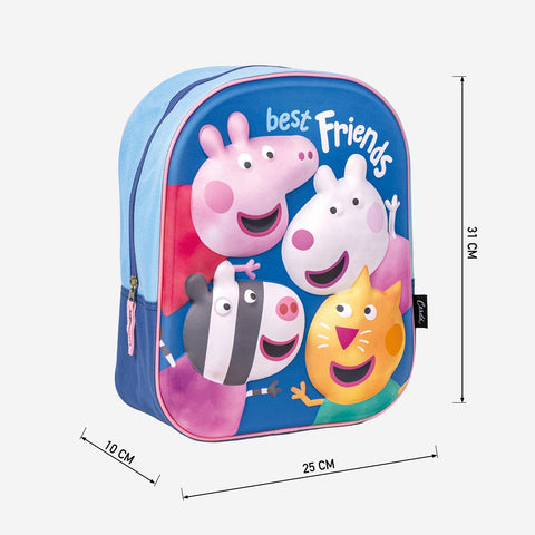 Peppa Pig Best Friends 3D Backpack 31cm