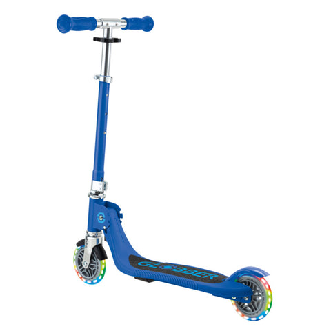 Globber Flow Foldable Junior Lights 2-Wheel Scooter Navy Blue 3+ Years
