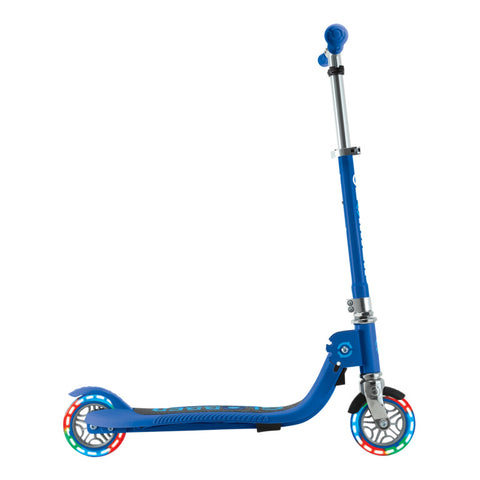 Globber Flow Foldable Junior Lights 2-Wheel Scooter Navy Blue 3+ Years