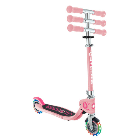 Globber Flow Foldable Junior Lights 2-Wheel Scooter Pastel Pink 3+ Years