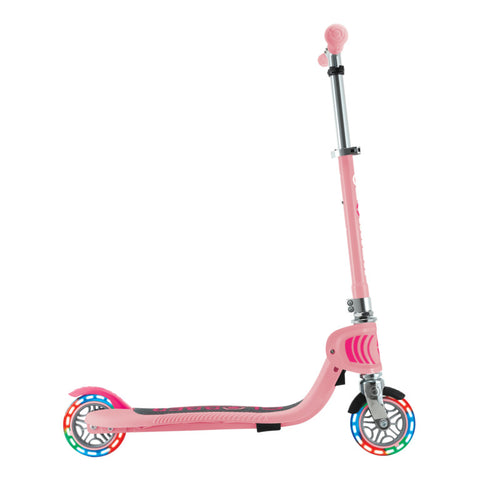 Globber Flow Foldable Junior Lights 2-Wheel Scooter Pastel Pink 3+ Years