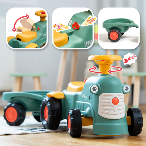 Falk Tractor Carrier Maurice Green With Trailer