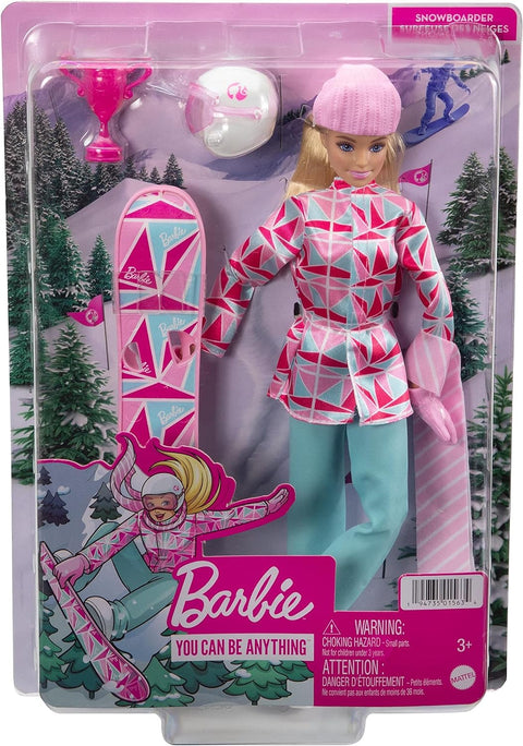 Barbie Winter Sports Snowboarder Blonde Doll