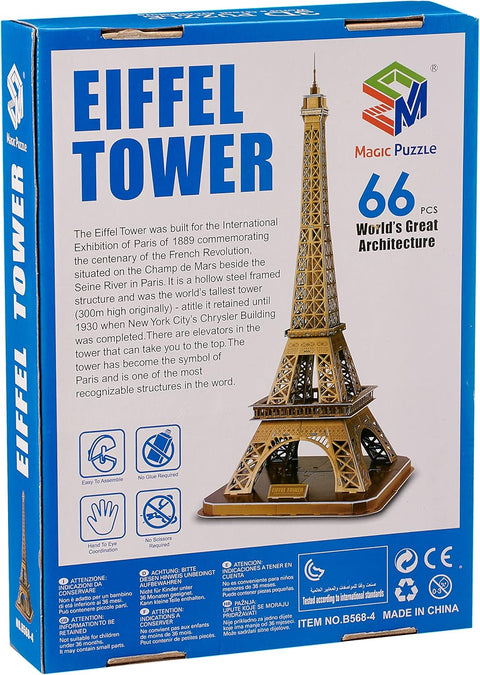 Magic Puzzle Eiffel Tower Big 3D Puzzle