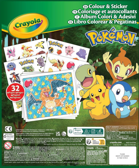 Crayola Pokémon Coloring Activity & Stickers