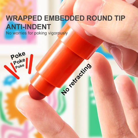 Mideer Washable Round Tip Markers 12 Colours