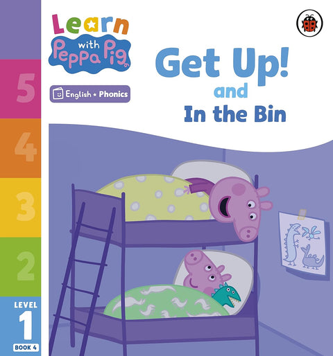 Learn with Peppa Level 1 Get Up! and In the Bin