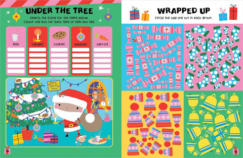 Jolly Santa Christmas Activity Book