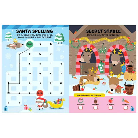 Reindeer Express Christmas Activity Book