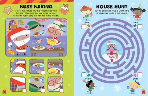 Gingerbread Friends Christmas Activity Book