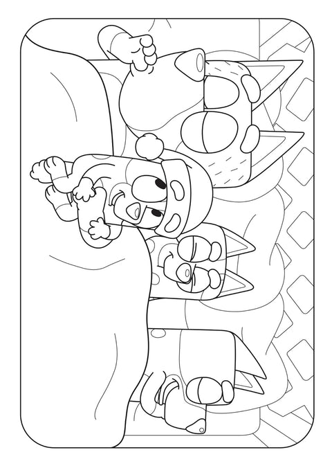 Bluey Livre De Coloriages Joyeux Noël