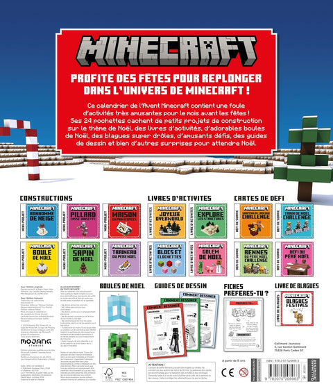 Minecraft Calendrier De l'avent 24 Petits Livres Pour Attendre Noël