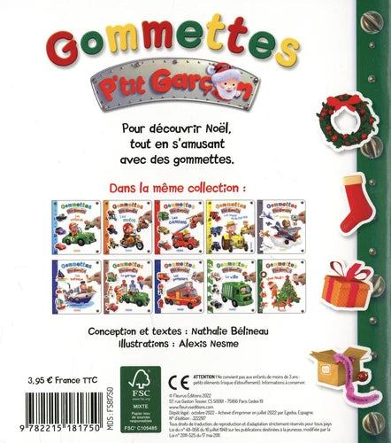 Gommettes P’tit Garçon Vive Noël!