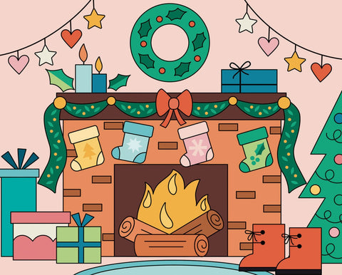 Mon Coffret d'artiste Mes Premières Peintures Magiques de Noël