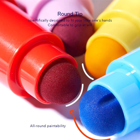 Mideer Washable Round Tip Markers 12 Colours