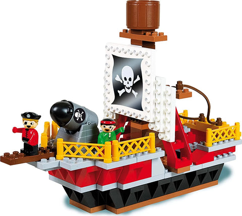 Pirate Adventures Boat, Unico Plus, 126 Pieces