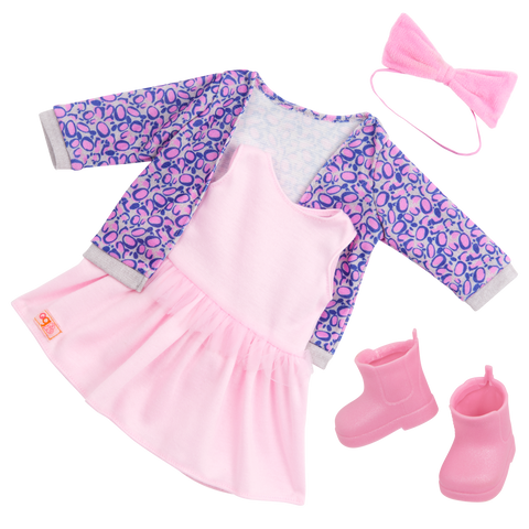 Our Generation Joana 18" Fashion Doll in Leopard Cardigan