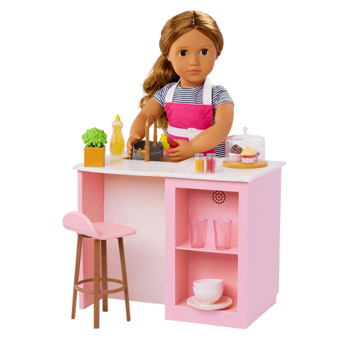 Our Generation Cooking Island Kitchen Playset for 18" Dolls