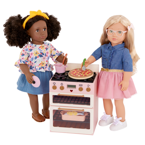 Our Generation Make & Bake Stove 25-pc Double Oven Kitchen Playset for 18" Dolls
