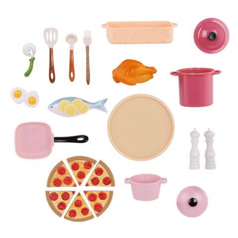 Our Generation Make & Bake Stove 25-pc Double Oven Kitchen Playset for 18" Dolls