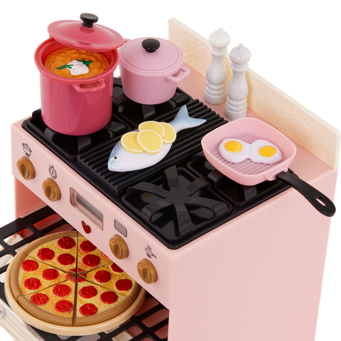 Our Generation Make & Bake Stove 25-pc Double Oven Kitchen Playset for 18" Dolls