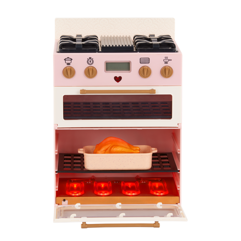 Our Generation Make & Bake Stove 25-pc Double Oven Kitchen Playset for 18" Dolls