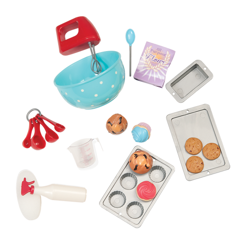 Our Generation Gourmet Kitchen Set Red for 18" Dolls