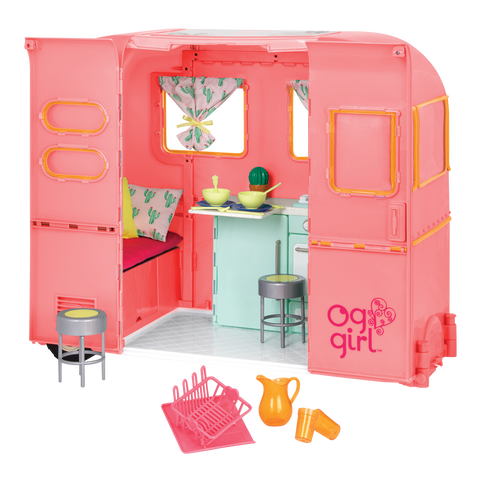 Our Generation R.V. Seeing You Camper Pink for 18" Dolls