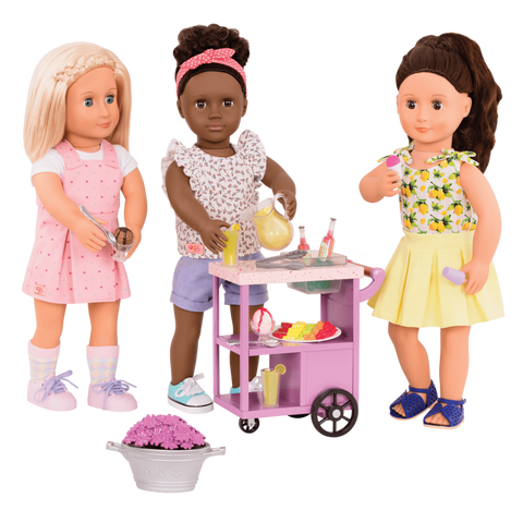 Our Generation Patio Treats Trolley Purple for 18" Dolls