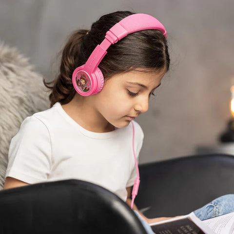 Buddyphones Explore Plus Foldable Headphones With Mic Rose Pink