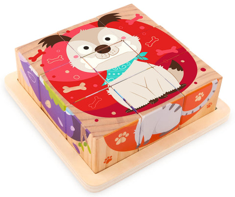 Battat Wooden Puzzle Cube Pets