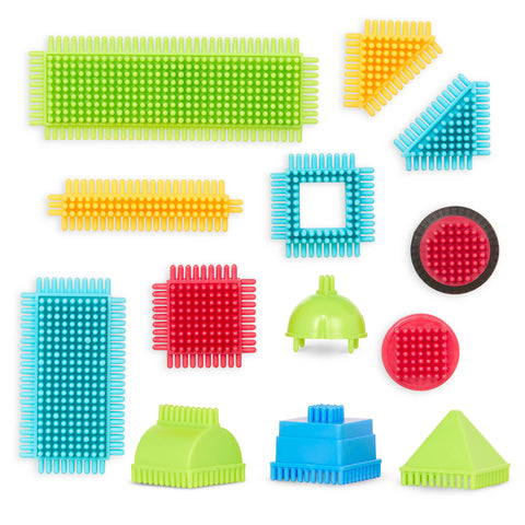 Battat Basic Builder Set Building Bristle Blocks Set 112 Pieces