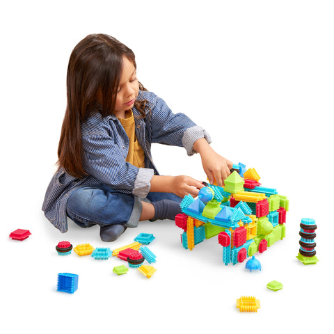 Battat Basic Builder Set Building Bristle Blocks Set 112 Pieces