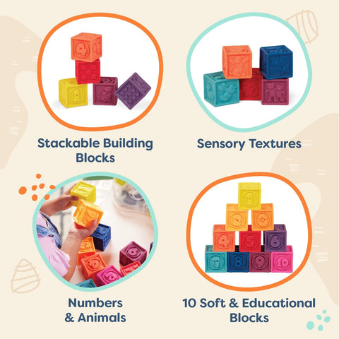 B. One Two Squeeze Baby Building Blocks