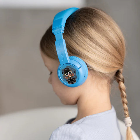 Buddyphones Play+ Wireless Headphones Cool Blue