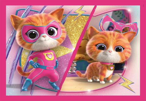 Clementoni SuperColor 4 in 1 Disney Super Kitties Puzzle 12, 16, 20, 24 Pieces