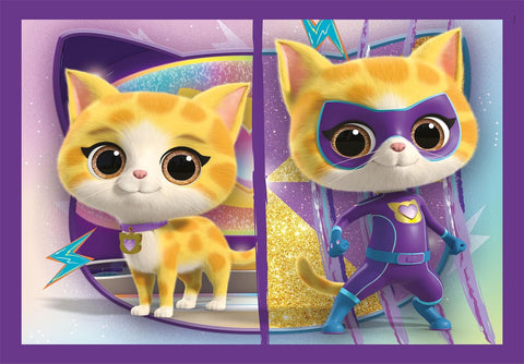 Clementoni SuperColor 4 in 1 Disney Super Kitties Puzzle 12, 16, 20, 24 Pieces