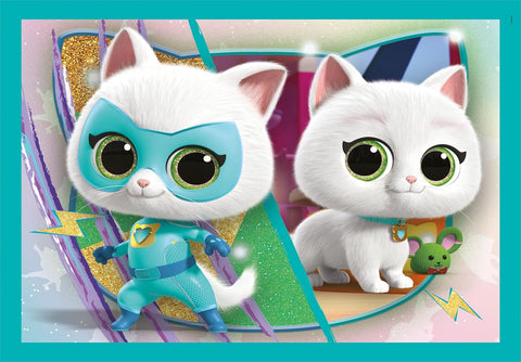Clementoni SuperColor 4 in 1 Disney Super Kitties Puzzle 12, 16, 20, 24 Pieces