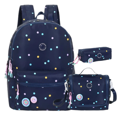Marshmallow Miss Lemonade Pop Vibes 2 Parts Backpack 44cm School Set