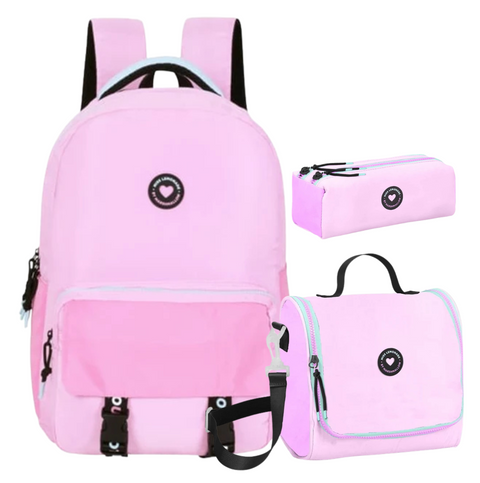Marshmallow Miss Lemonade Retro Pop 2 Parts Backpack 44cm School Set