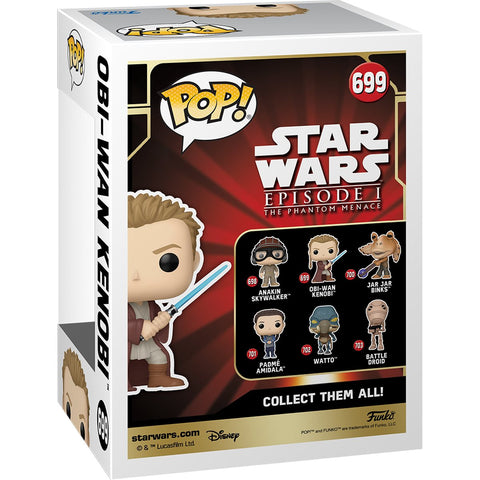 Funko Pop! Star Wars: Episode I - The Phantom Menace Obi-Wan with Light Saber (Young)